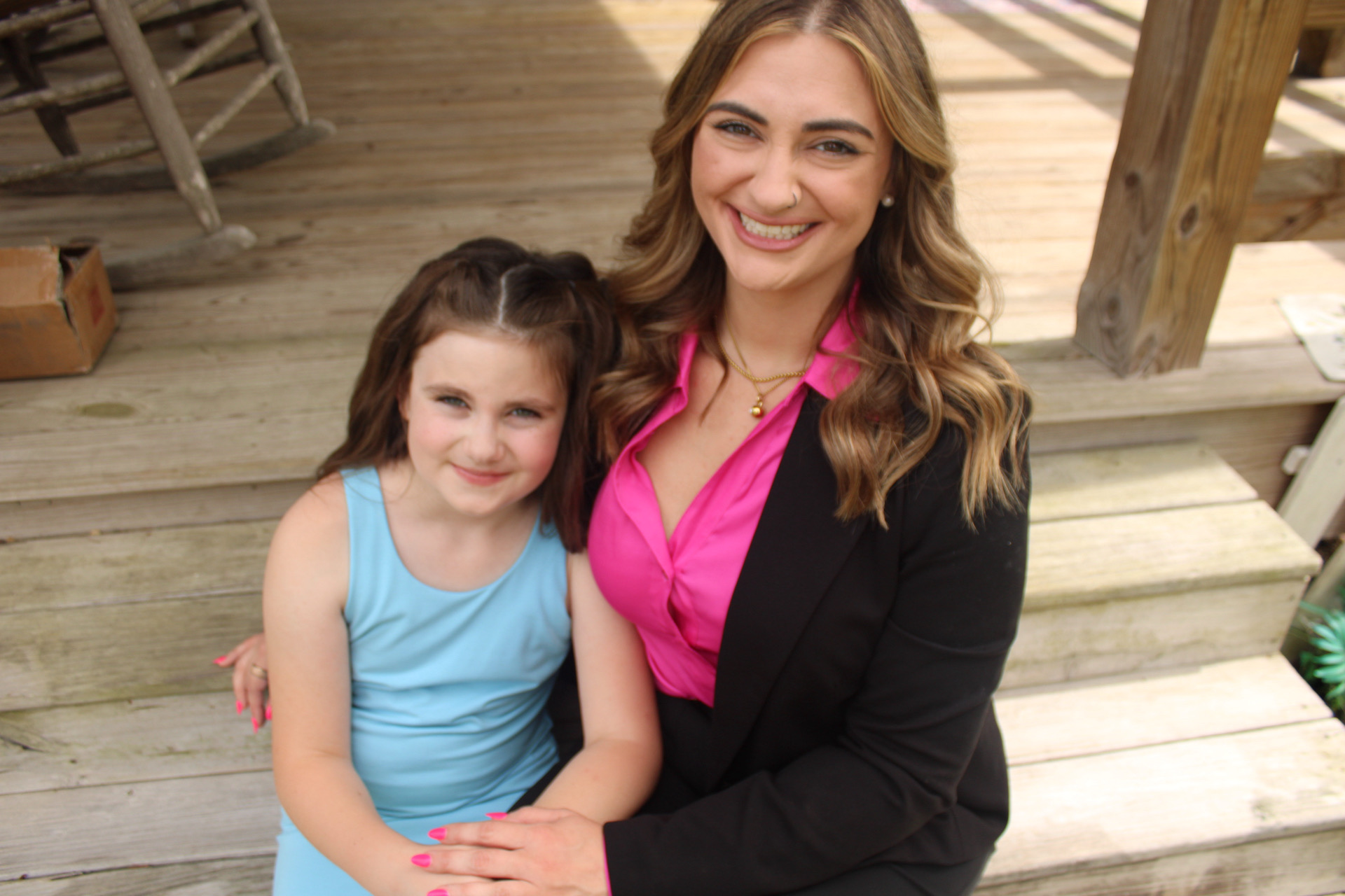 Kristi with her daughter